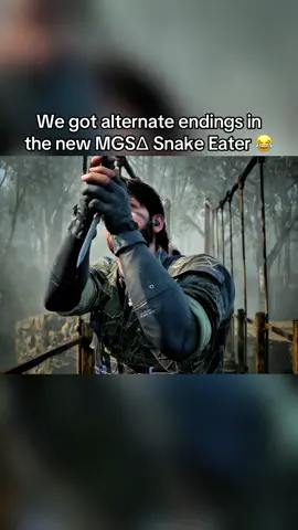 We got alternate endings in  the new MGSΔ Snake Eater 😂 #mgs3 #metalgearsolid #MGSΔsnakeeater #metalgearsolid3snakeeater #metalgearsoliddelta 