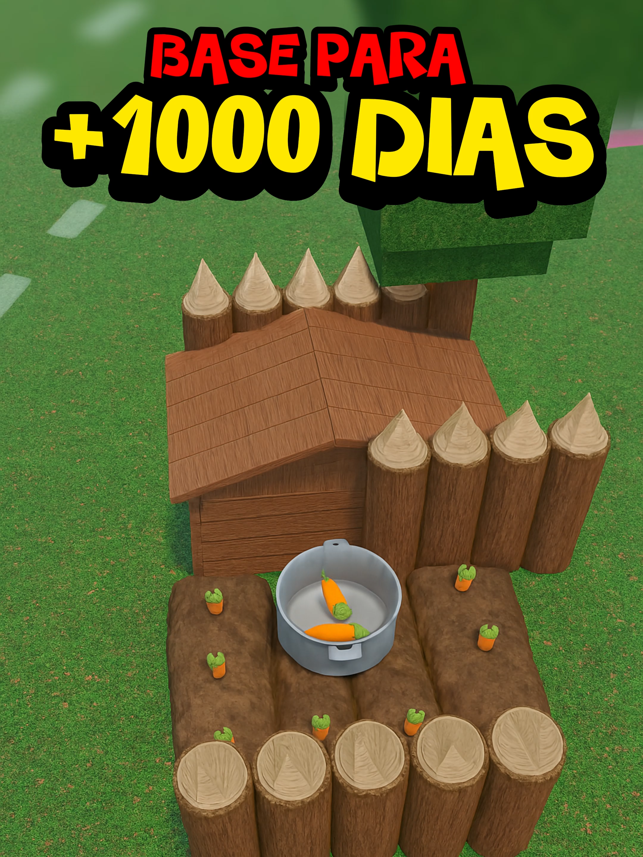 Con Esta Base estaras Seguro en 99 Noches En El Bosque De Roblox 🌳 ( 99 Nights In The Forest )#99nochesenelbosque