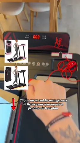 Sport à la maison sans contraintes 💪   ➡️ Jusqu’à 12 km/h | Inclinable à 8%  | 120 kg max   📱 Bluetooth & appli en +  | Compact/ pliable  & silencieux  🚚 Livraison gratuite | Paiement en plusieurs sans frais   Tapis aux normes européennes 🇪🇺 Pour la marche 🚶 la marche rapide & la course 🏃  Affichage : temps / vitesse / distance & calories  L’offre est disponible au moment du post, peut varier  Clique sur le caddie orange sous la flèche  pour l’acheter maintenant sur tiktokshop   NE PASSE PAS À CÔTÉ DE CE TAPIS À UN SUPER PRIX !! 