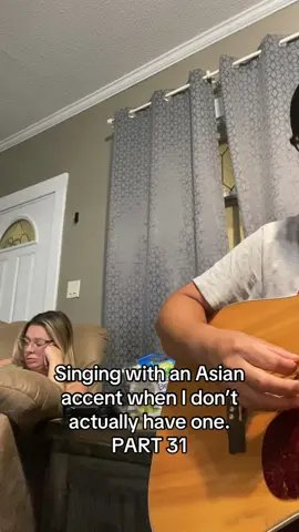 “Sometime I feer rike I don’t have a partna….” Singing with an Asian accent when I don’t actually have one. PART 31 #redhotchilipeppers #acoustic #husbandwifecomedy #marriage #asian @Allison Drew 