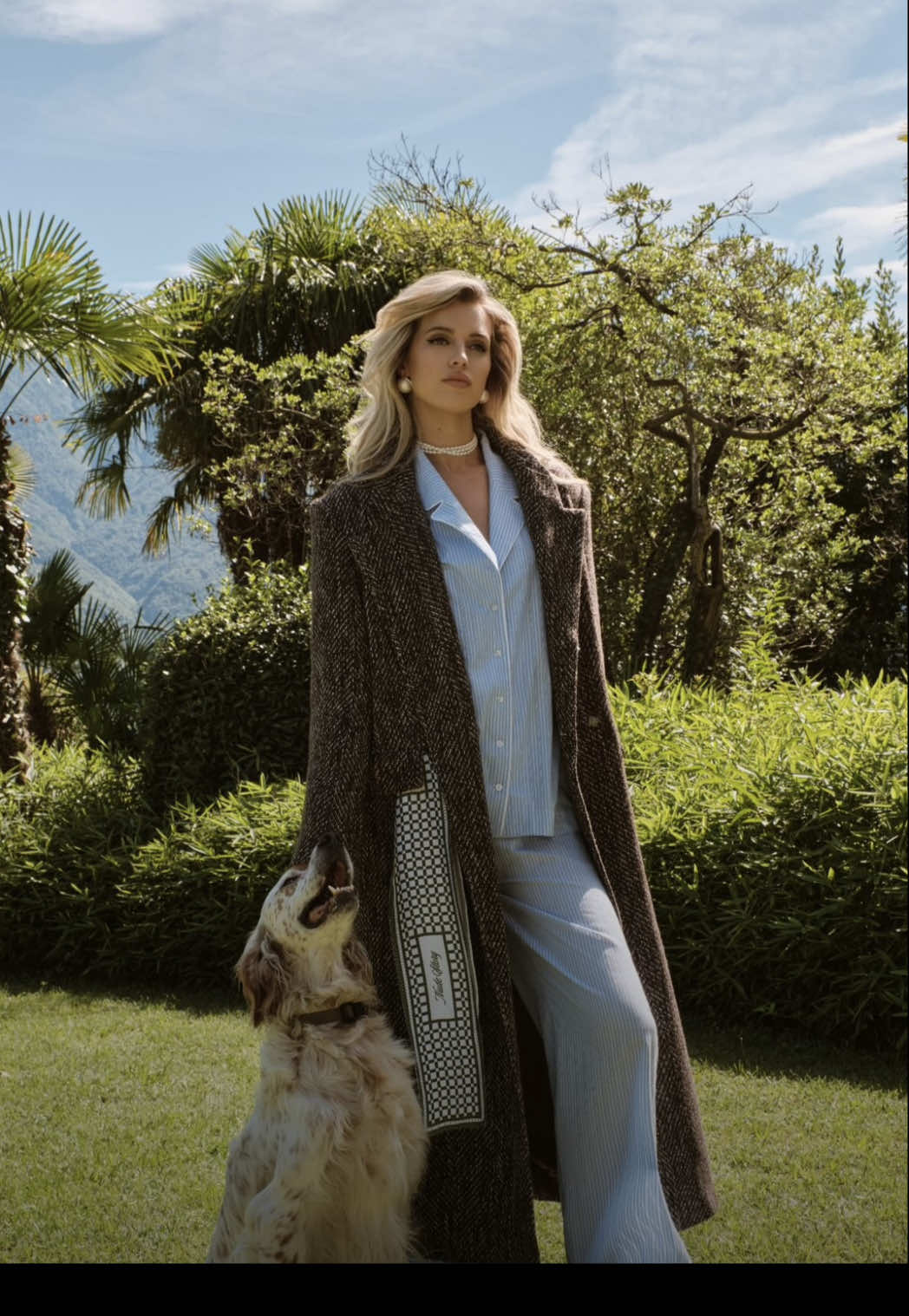 Dreamiest morning in Lake Como with the goodest boy 🩵🐶 #lakecomo #dogsoftiktok 