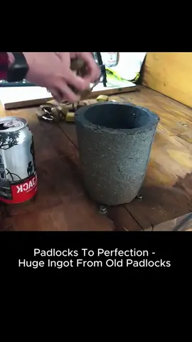 Padlocks To Perfection -  Huge Ingot From Old Padlocks  #fyp #foryou #asmr #satisfying #viral 