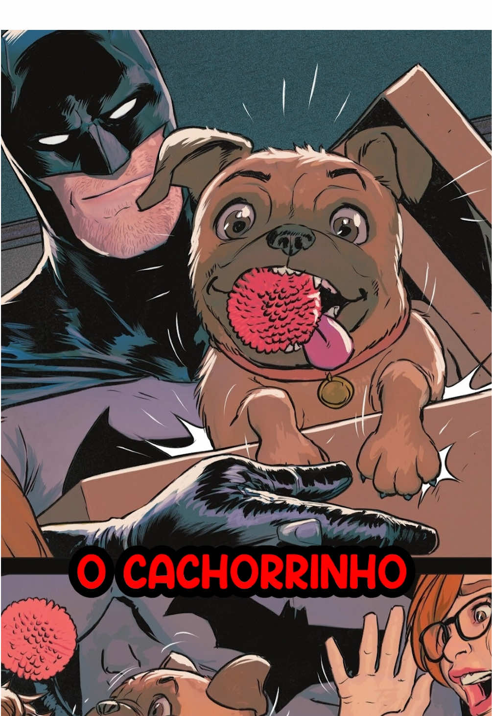 Batman Encontra um Cachorro Perdido! #batman #dc #dccomics #hq #fyp 