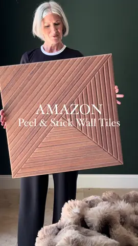https://urlgeni.us/amzn/acousticwalltiles Easy DIY glow up! These gorgeous acoustic peel and stick wall tiles install in minutes! Looks like real wood! Made from high-density polyester fiber, these groove-patterned panels  offer superior sound absorption. Double-sided adhesive squares for fast, clean, and secure mounting. Panels can be easily arranged in any configuration—no nails, drills, or special tools required. #amazonhome #homedecor #homeimprovement #easydiy 