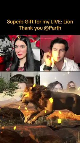 Parth, thank you for this wonderful Gift sent in my LIVE! I'll cherish this moment forever.@Parth #tiktoklive #livehighlights #livegift #lion 