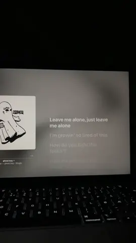 Ghost Boy #lilpeep #ghosts #applemusic #spotifylyrics #macbook 