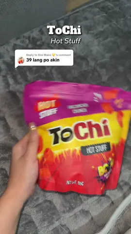 Replying to @Bini Maloi 💛 Tochi Hot Stuff nakakaadik kainin ang sarap Spicy with a hint of sourness and saltiness—ang sarap! #tochi #tochihotstuff #snacks 