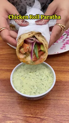 Chicken Roll Parata 😋 #nimraskitchen #nimrafoods #flavourfusion1 