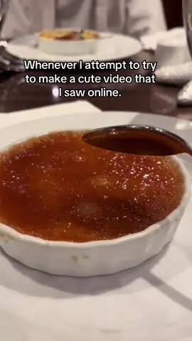 That crème brûlée was thick I had to Michael Myers that  #lol #reality #food #fyp #foryou 