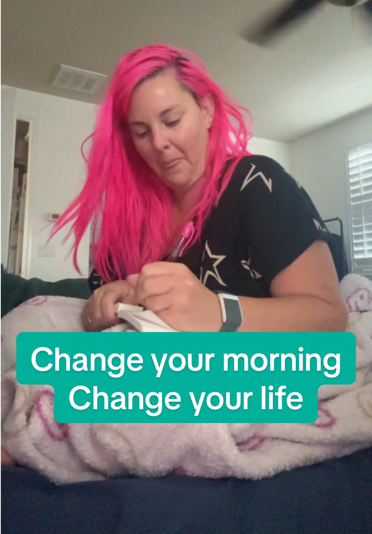 ✨Save this for tomorrow morning✨ Most people wake up and replay yesterday or their long ass to-do list for today. That’s why you stay stuck. Every morning, I rewrite my reality before the day even starts. Because when your brain believes it’s already real, your life has no choice but to catch up!! #nervoussystem #journaling #manifestation #manifesting #manifest 