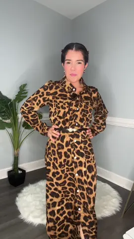 #leopard #dress #longdress #casual #outfit 