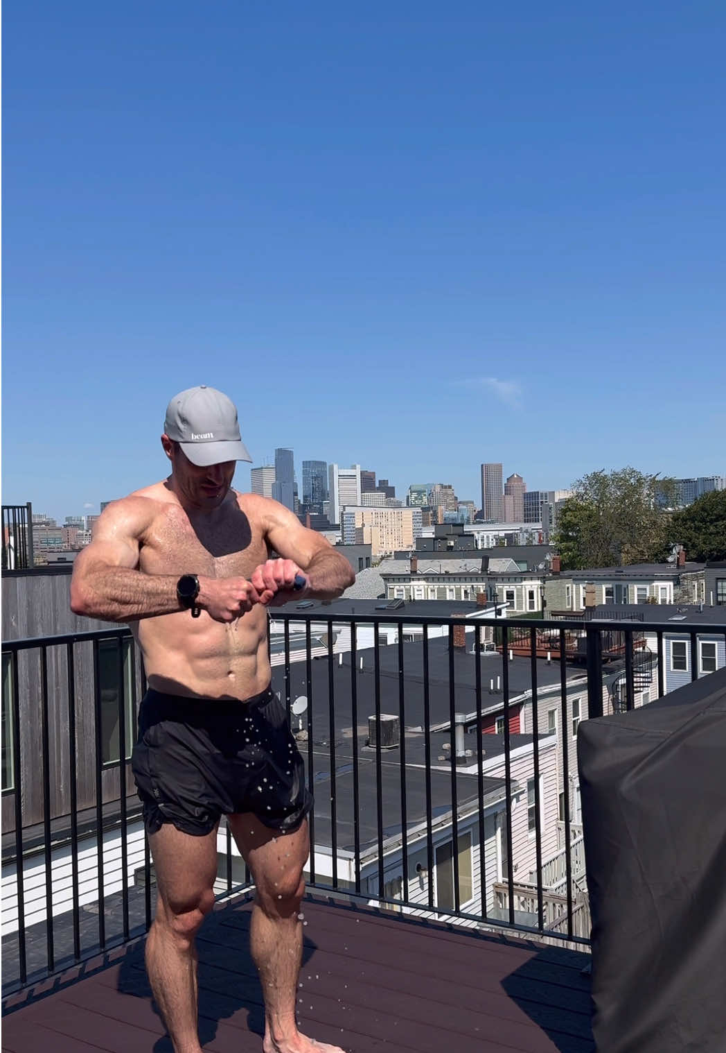 Lost 10lbs of sweat 🏃‍♂️  #hyroxtraining #hyroxboston #hyrox #hyroxworkout #hybridathlete 
