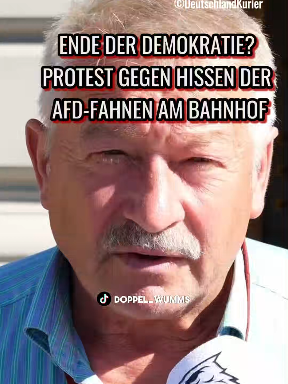 Aufregung in Rostock! Der Landwirt und Bahnhofsbesitzer Poppe Gerken hat der AfD erlaubt, ihre Fahnen auf seinem Bahnhof zu hissen. Jetzt sorgt das für einen riesigen Aufschrei!  Die Altparteien und Mainstream-Medien sind außer sich vor Wut! Gerken nennt sie die Brandstifter der Demokratie! #bahnhof #afd #fahne #landwirt #Deutschland 