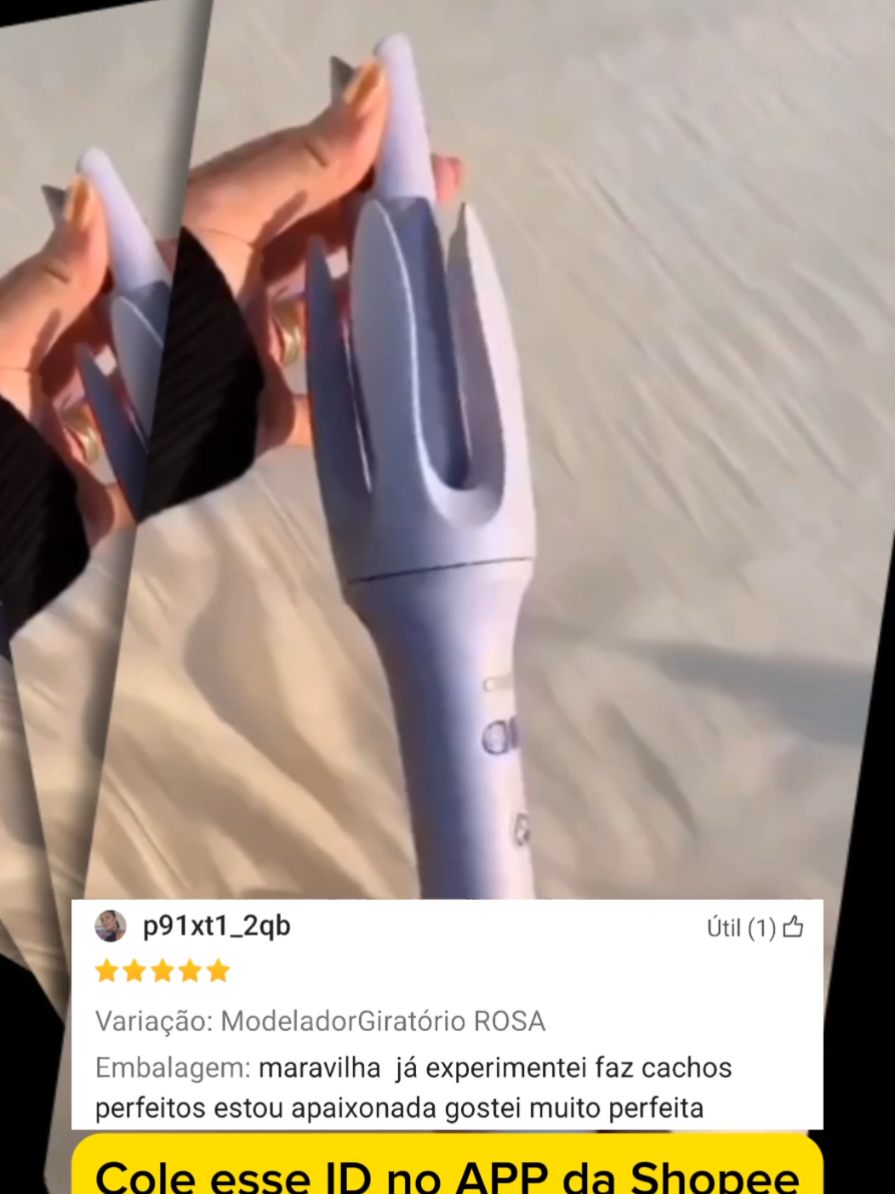 Modelador de Cachos Automático Giratório Bivolt | Ferro de Ondulação Aquecimento Rápido Babyliss. Cole esse ID no APP da Shopee: CCS-TER-HYD #babyliss #modeladordecachos #cachos #fyp #achadinhos 