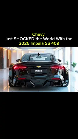 Chevy Just SHOCKED the World With the 2026 Impala SS 409 #2026 #Chevy #Impala #ss  #CarTok #carreview #luxurycars 