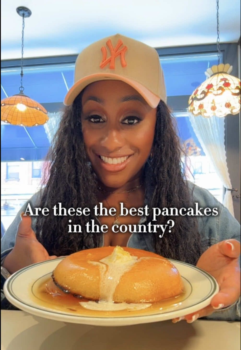 Are these the best pancakes in the country?  Follow booziebrunch if you like food and have big back tendencies. Some people say that Golden Diner has the best pancakes in the country! Well I had to find out for myself. Are they good? Yes, but are they worth the 2+ hour wait it's debatable. In my opinion they're a solid 8.9 ish lol. #booziebrunch #ny #nyeats #nyfoodie #nyc 
