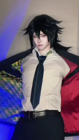 スーツ着た。盛れなかった。 #demonslayercosplay #kimetsunoyaibacosplay #tomiokagiyuucosplay #giyuu #冨岡義勇コスプレ 