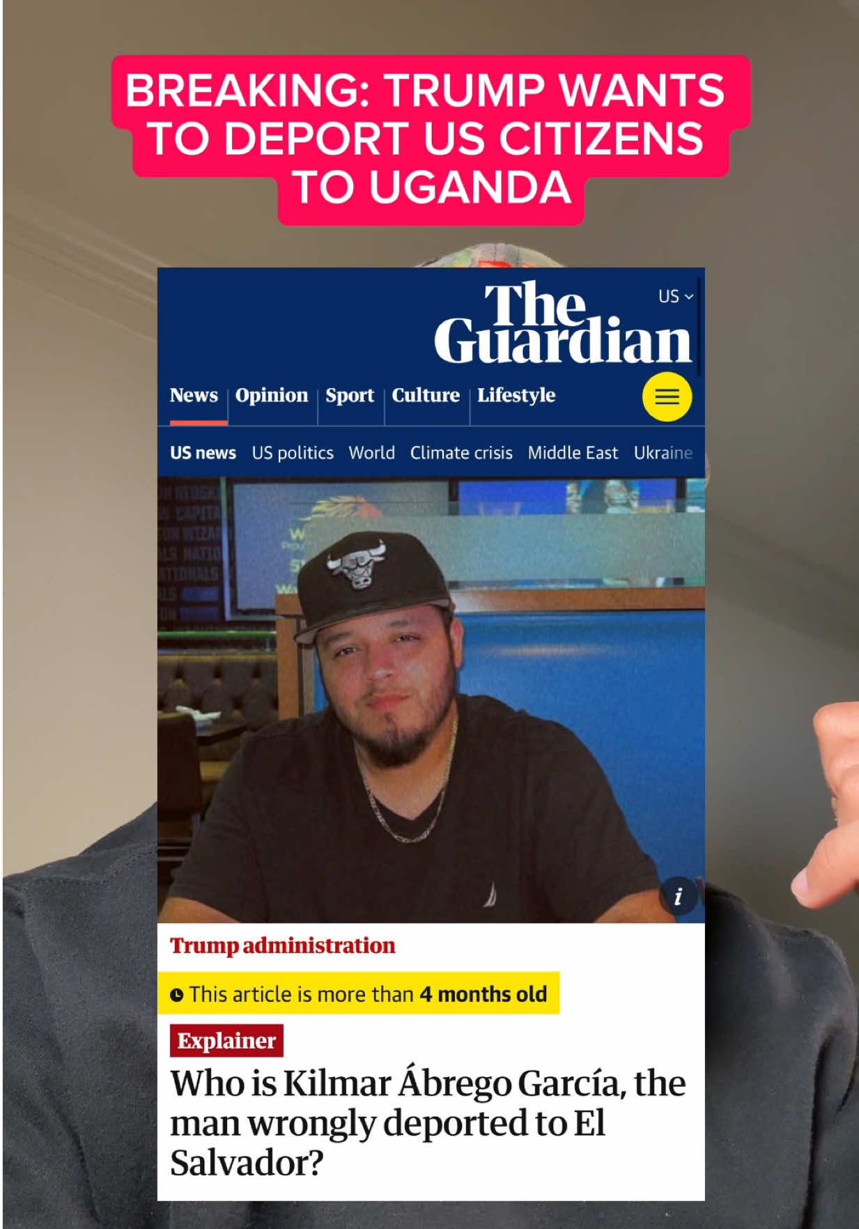 Breaking News: Kilmar Abrego Garcia to be deported to Uganda! 