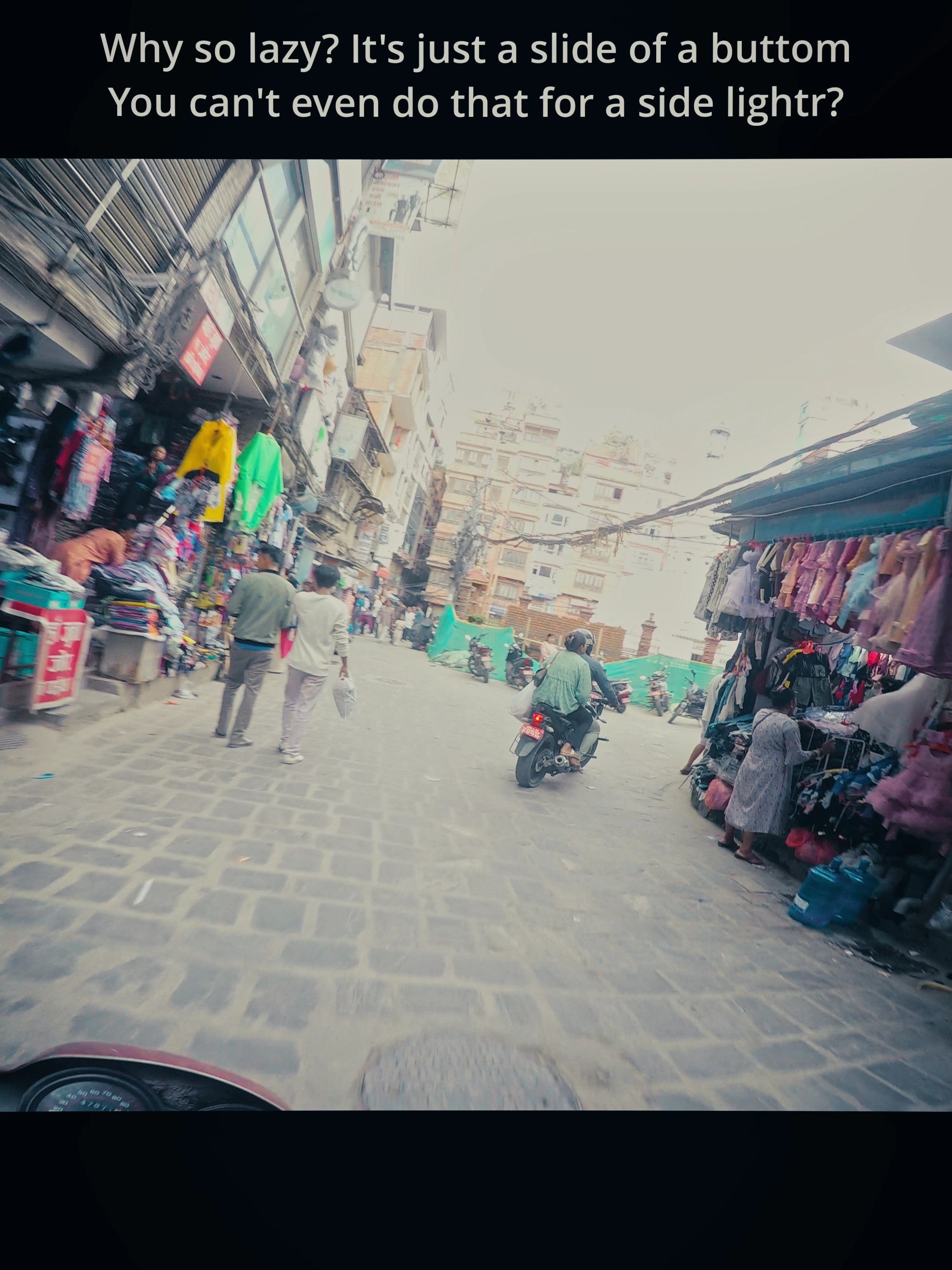 Why are we Nepali people are so lazy? Don't even use the side light to turn. I bet he didn't even bother to look at the mirror before making a turn. #viralvideo #bikequotes #biker #bikes #bikerlife #fyp
