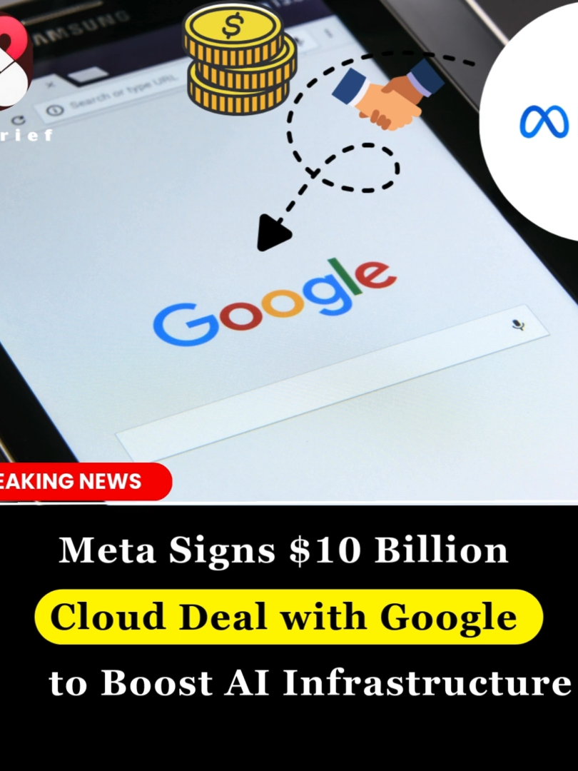 🚨 Big Tech News! 🚨 Meta has signed a massive $10 BILLION cloud deal with Google to supercharge its AI expansion and data centers. This 6-year partnership could reshape the future of AI and cloud computing. 🌐⚡ 👉 Read the full story at website. #meta #GoogleCloud #AI #cloudcomputing #technews #pakbrief #foryou