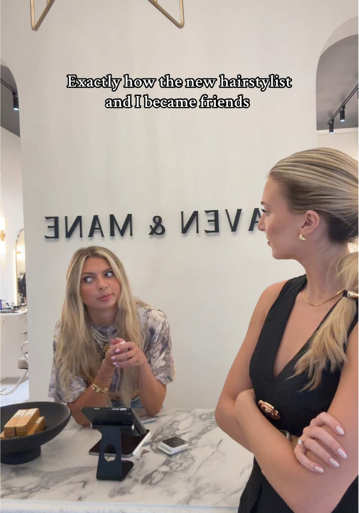 Immediate besties🤍 @Reagan🦋 @Maven & Mane Salon @Cosmo Prof Beauty @SalonCentric #hairstylist #oliviablythehair #stpetehairstylist #tampafloridahairstylist #blonde 