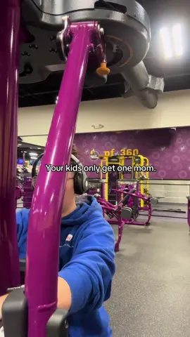 Your kids only get one mom. Take care of her.  #momsinthegym #foryourfeed #fyf #takecareofyou 