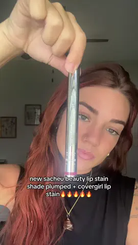 new favorite lip combo #sacheubeautylipstain #plumped #lipcombo #fire #fyp 