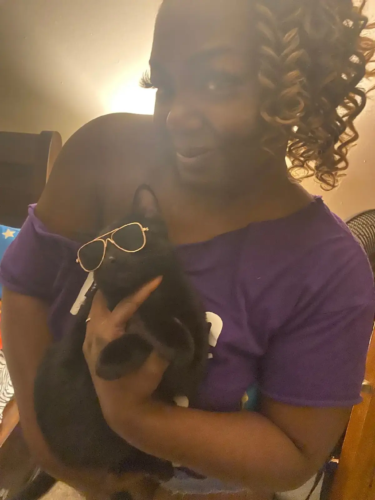 I love my Kitty CAT!!! his mom.jumped in.my arms out of no where, my daughter ended of adopting her and then this happened, she gave birth to my love  Mr.Pink!he is such a blessing and he loves me  alot!!!!#catsoftiktok 