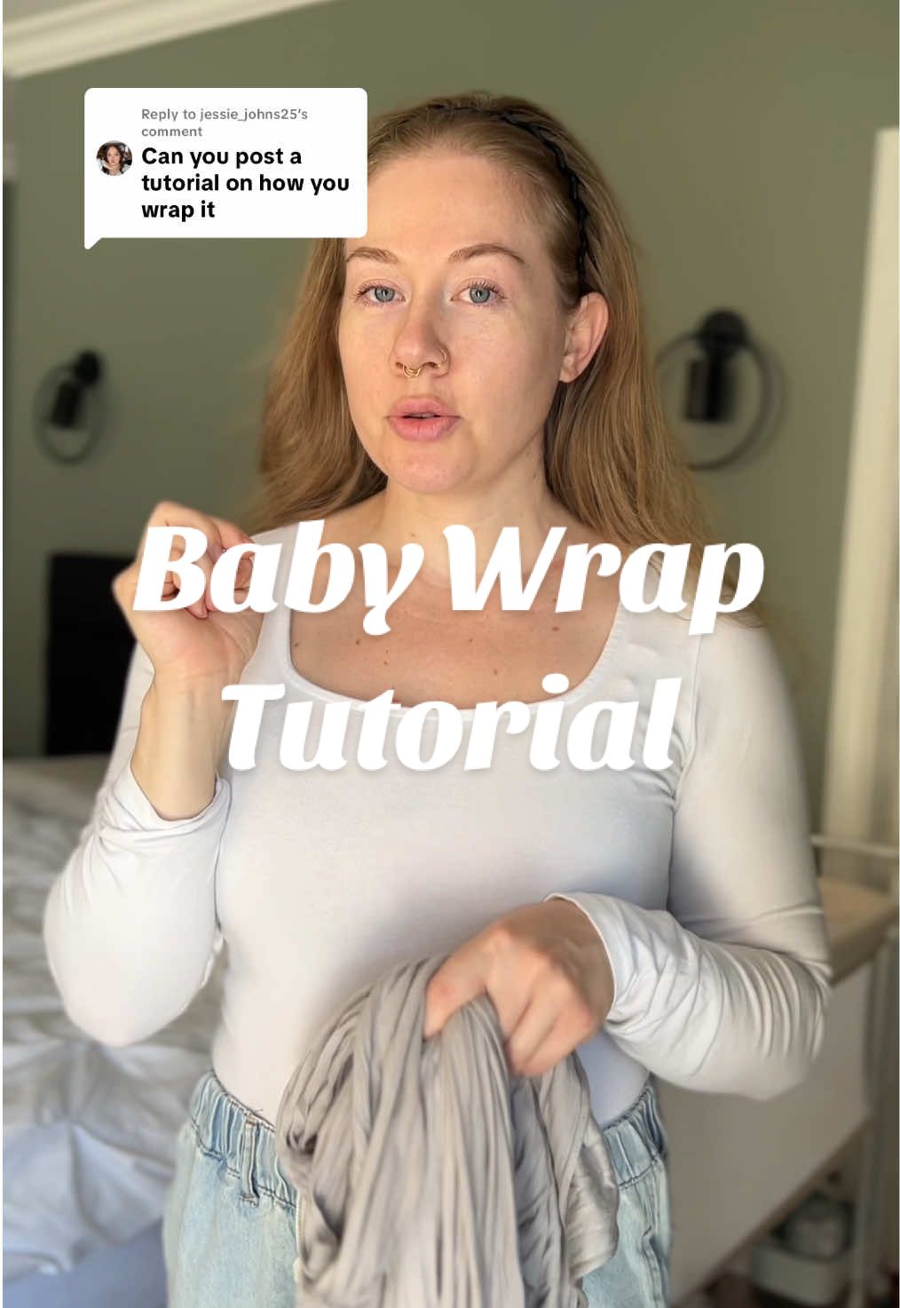 Replying to @jessie_johns25  I hope this tutorial makes sense! Once you figure the wrap out, everything clicks... you just have to get to the point of figuring it out lol #babywearing #babywrap #babycarrier #babywraptutorial 