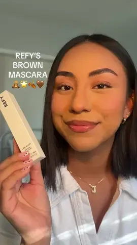 Honest review 😬 is it worth the hype?! #refy #refymascara #brownmascara #mascara #mascaratutorial @REFY @loréal paris usa 
