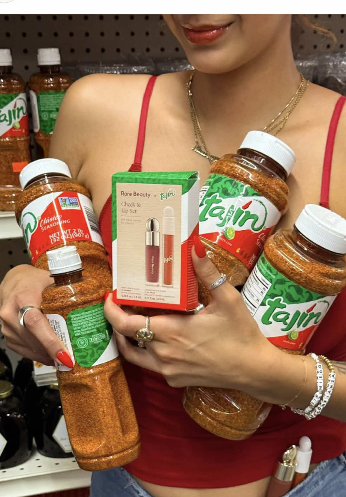 IYKYK we've been plotting on @TajinUSA Official Account since 2024 frfr​​ #rarebeauty #tajín #rarebeautyxtajín #newrarebeauty #lipgloss @🦋 kait | ig: @kaitlinxandrea 