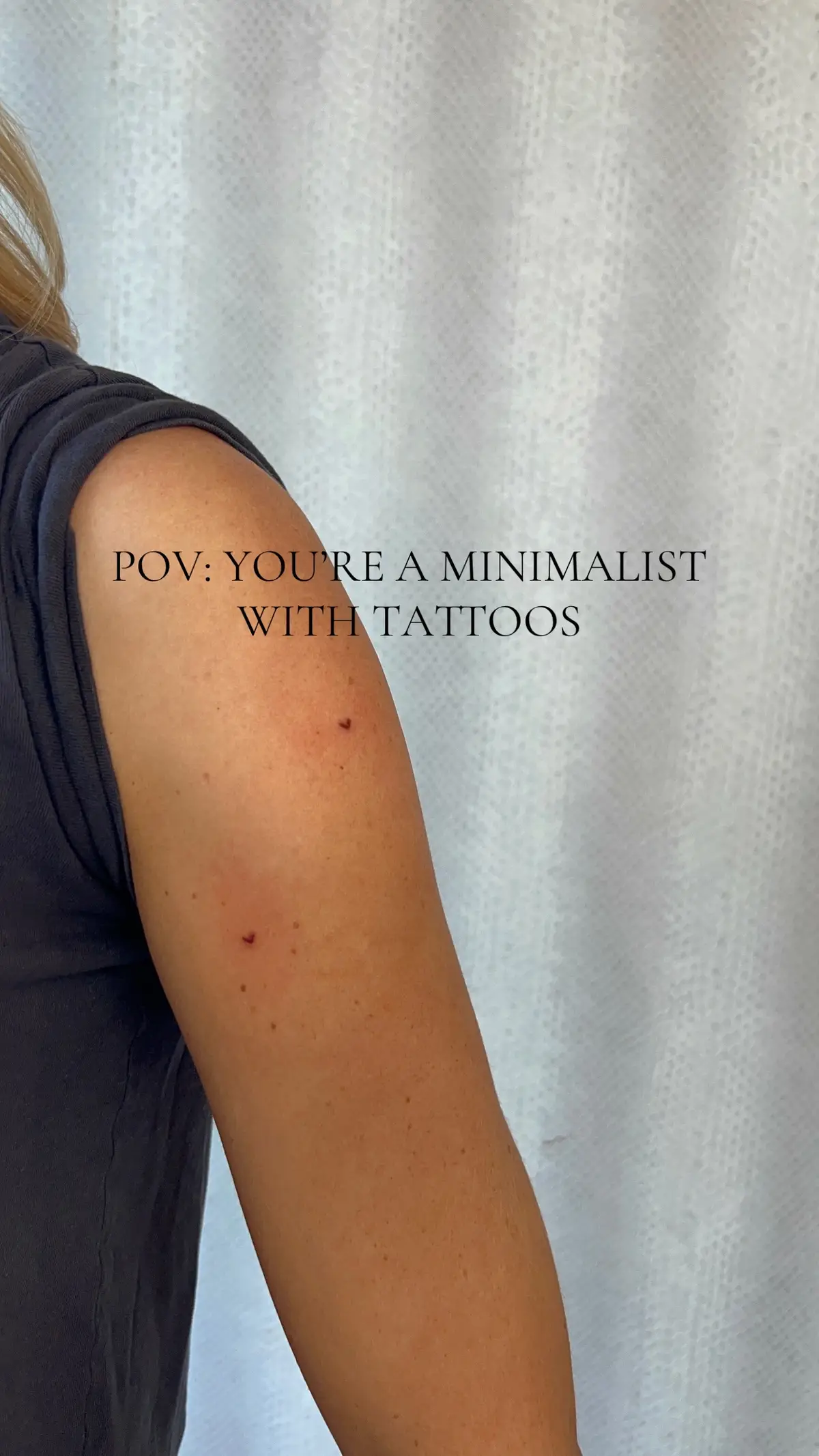 So tiny and cute !  #finelinetattoo #hollywoodbeautyllc #heartfauxfreckles #tattooartist #minitattoo #neworleanstattooartist 