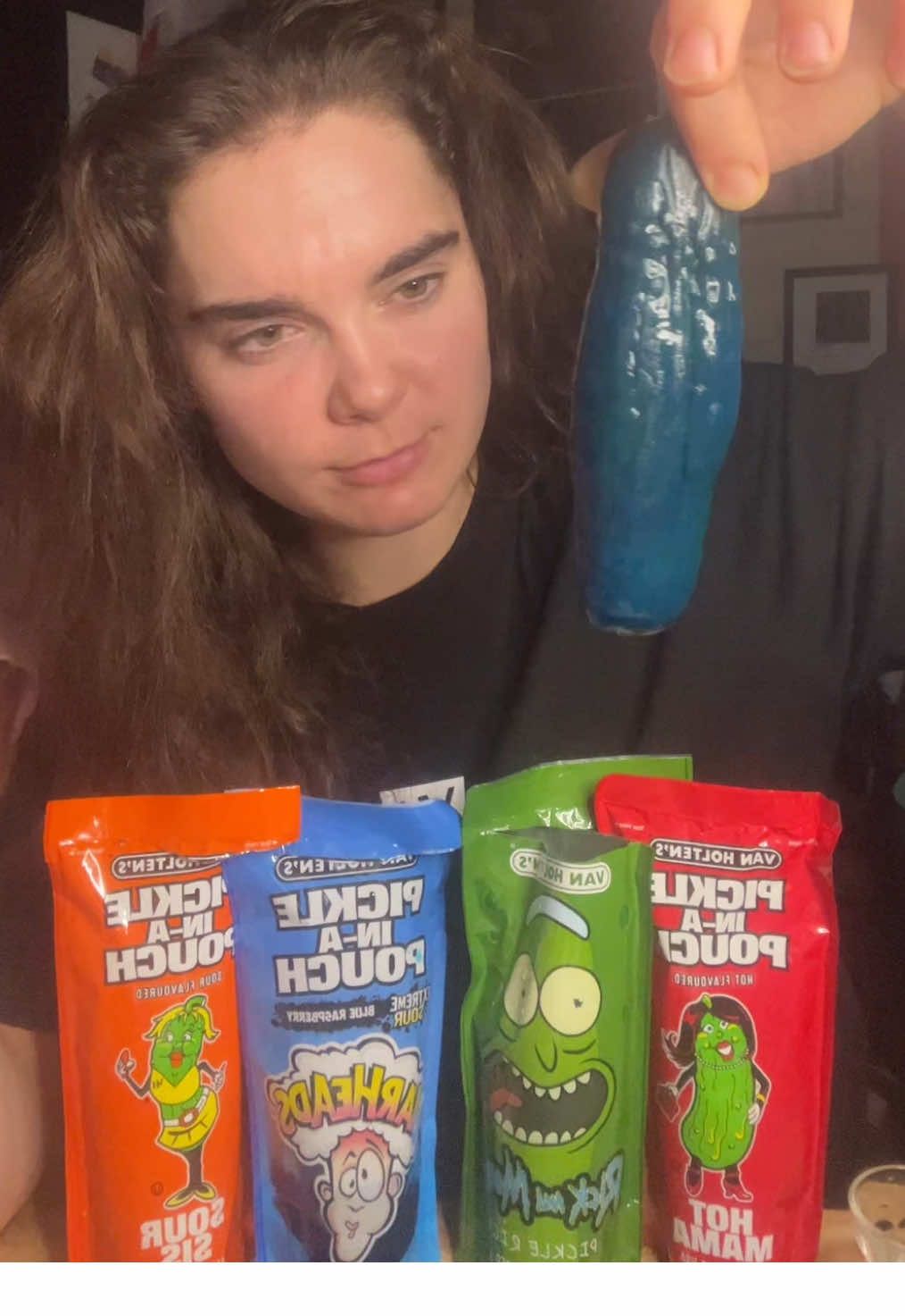 trying pickles  #pickles #pickleinapouch #FoodTok #pickle #viralvideo