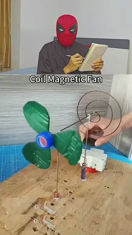 Coil magnetic fan #trending #viralreels #vídeo #motivation #real #studygoals #experiment #éducation #vídeo 