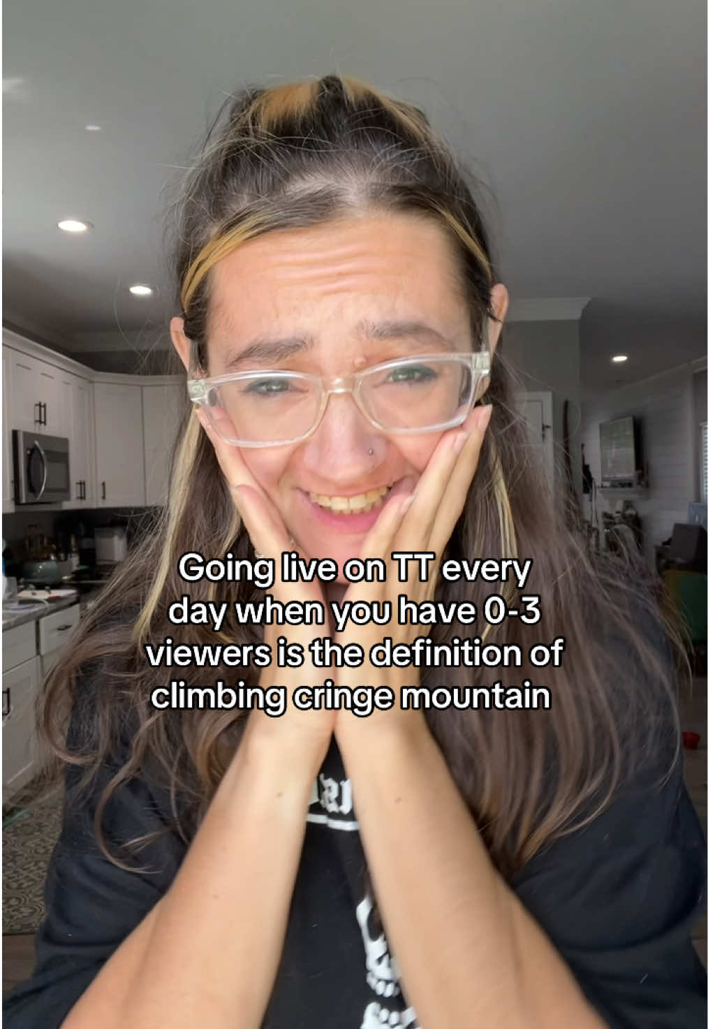 Join me for coffee every morning 🖤 usually I’m talking to myself but that’s ok. #MomsofTikTok #momsover30 #momvo #cringemountain 
