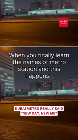 The next station is...probably changing its name 🥲 via: @cookieandryuk #lovindubai #sendittolovindubai