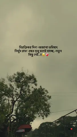 বিরক্তিকর দিন'-অজানা ভবিষ্যৎ নির্ঘুম রাত'-বছর শুধু চলেই যাচ্ছে,-নতুন কিছু নেই..!!😅❤️‍🩹 .. .. .. #sad #tiktok #trending #foryou #stitch 