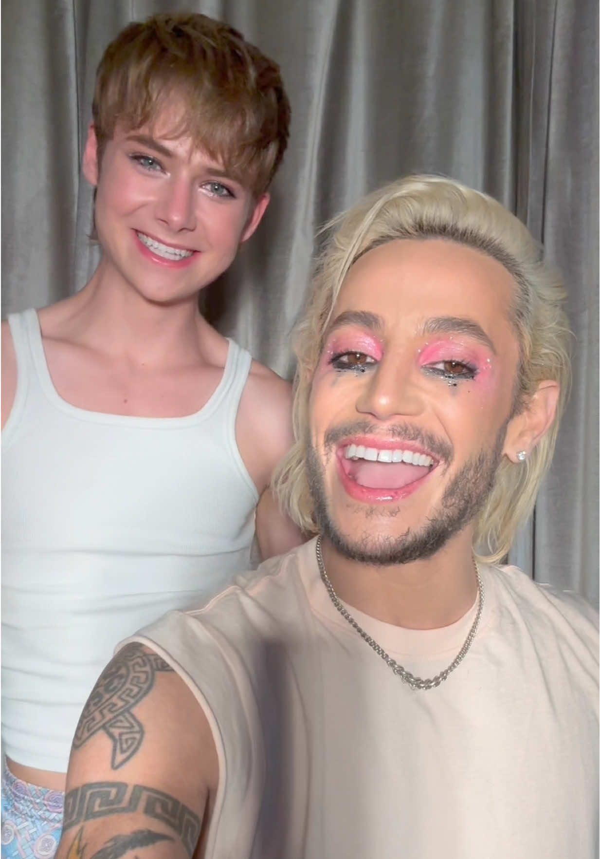 doing Frankie Grande’s makeup! 