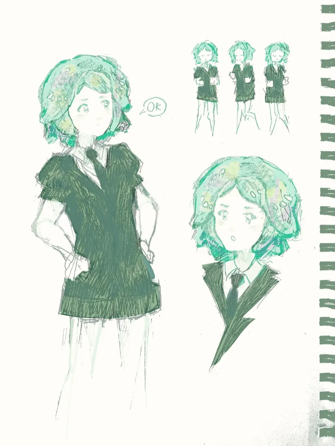 I love Phosphophyllite and Lain Iwakura. Did you know that? Yes? Ok . whatever. #landofthelustrous #phosphophyllite #serialexperimentslain #lain #art 