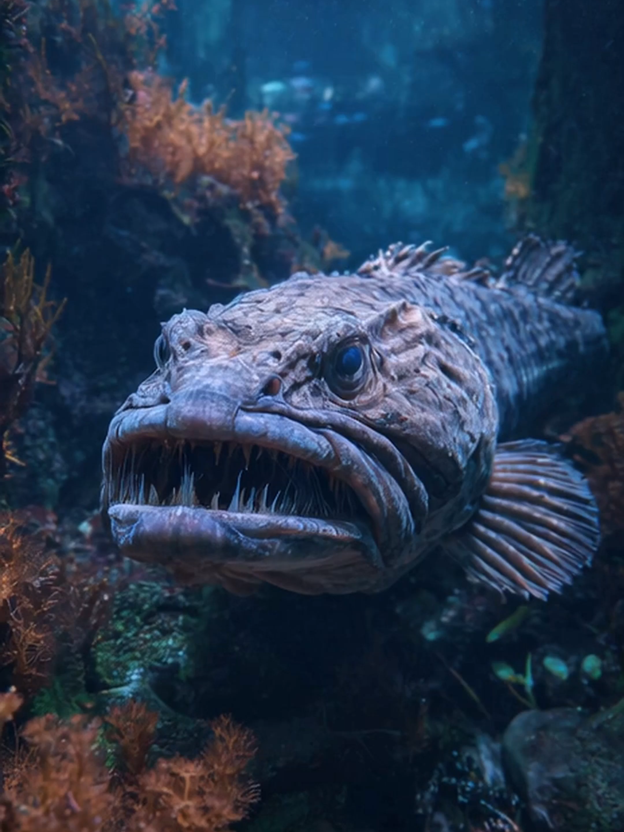 A giant grouper (Epinephelus itajara) opens wide to let smaller fish inside. 🐟✨ They get a free meal, he gets a cleaning. Symbiosis in action!