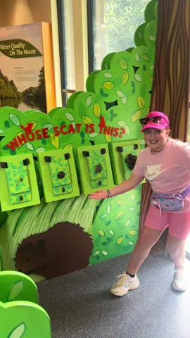 Was NOT expecting to play this game at The Cliffs of the Neuse visitor center today 🤣 We got a good laugh out of it — and yes, the scat is very realistic 😅 #fyp #nature #learning #cliffoftheneuse #funny 