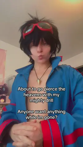 Fit test for simon! #fyp #anime #cosplay #gurrenlagann #manga 
