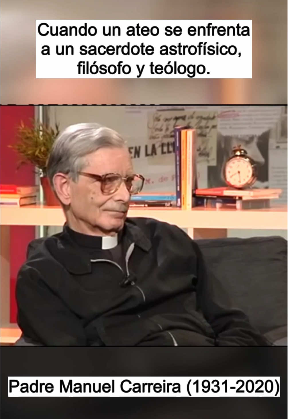 Manuel Carreira, sacerdote jesuita astrofísico colaborador de la NASA, debate sobre el final de la vida con Antonio García-Trevijano, jurista. #jesus #cristo #filosofia #reflexion #ateo 