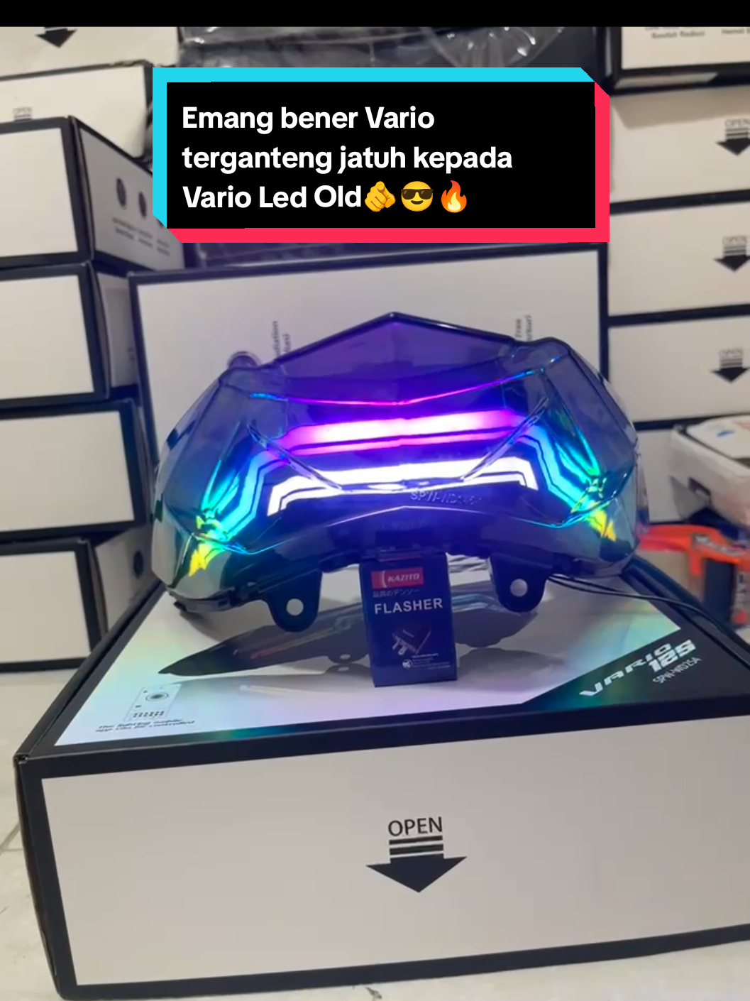 STOP VARIO 125 150 LED OLD 2015-2017 MODEL LAZY RGB MULTICOLOUR (APLIKASI) 200MODE.. #Varioledold #varionistyindonesia #variomodifikasi #stoplamplazy #fyp 