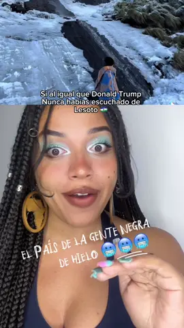 Lesoto 🇱🇸 El país africano en el que la nieve y el hielo son parte de la cotidianidad.  Donald Trump, al decir que nunca nadie había escuchado de Lesoto, aunque exageraba, reflejaba un sesgo que comparten muchas personas: que la gente negra de clima nevado no existe. Cuando hablamos de historia negra, este pedacito se le suele pasar a la gente. Acá les cuento de la tierra helada del rey de la montaña, los basoto, el ski africano y uno de mis destinos soñados para viajar.  #AprendeEnTikTok #AprendeConTikTok #africa #lesotho #historianegra 