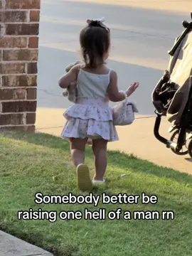 Not even 2 yet and this girl already knows she likes dogs, frilly clothes, and designer purses