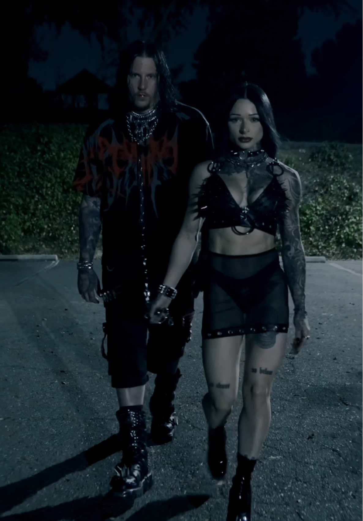 shut up and take me… 😈 “Nails” out now  #nathanajmes #numetal #metalmusic #metalcore #goth #metalhead #tattoos #couple #BookTok #foryou #fy #fyp