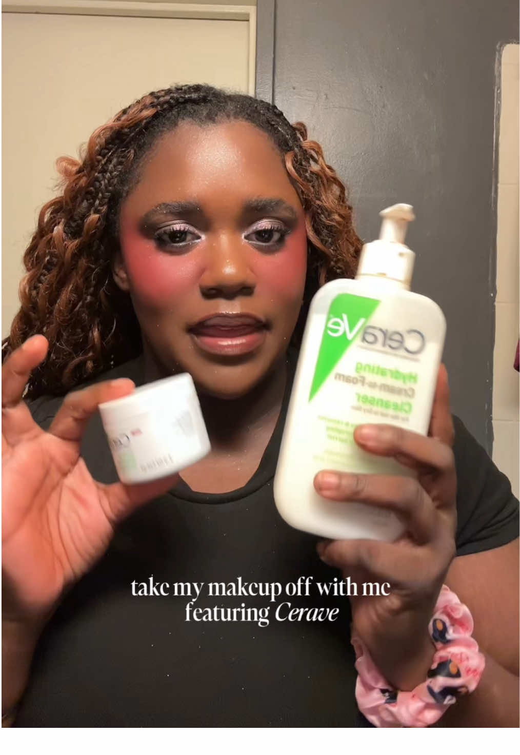 take off my makeup with me using @CeraVe🧼 this is hands down one of the easiest makeup removing systems i have ever used. two affordable products with skincare ingredients that not only take off your makeup but leave it hydrated, i am a fan indeed🙂‍↔️ product mentioned  Cerave Makeup Removing Cleansing Balm Cerave Hydrating Cream-to-Foam Cleanser #cerave #ceravepartner #makeupremoval #makeupremover #affordableskincare 
