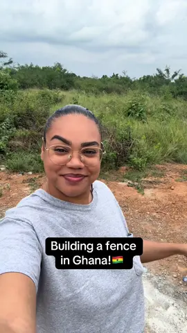 Next phase of building a fence wall in Ghana!🇬🇭  . . . #Ghana #travel #diaspora #movingabroad #africa 