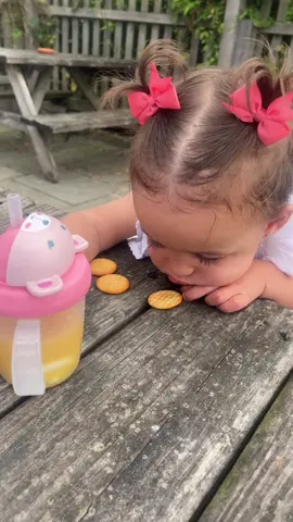 Baby girl bored of waiting for her sweet treat 💕 #babytiktok #babygirl #babytok #cutebaby #fyp 
